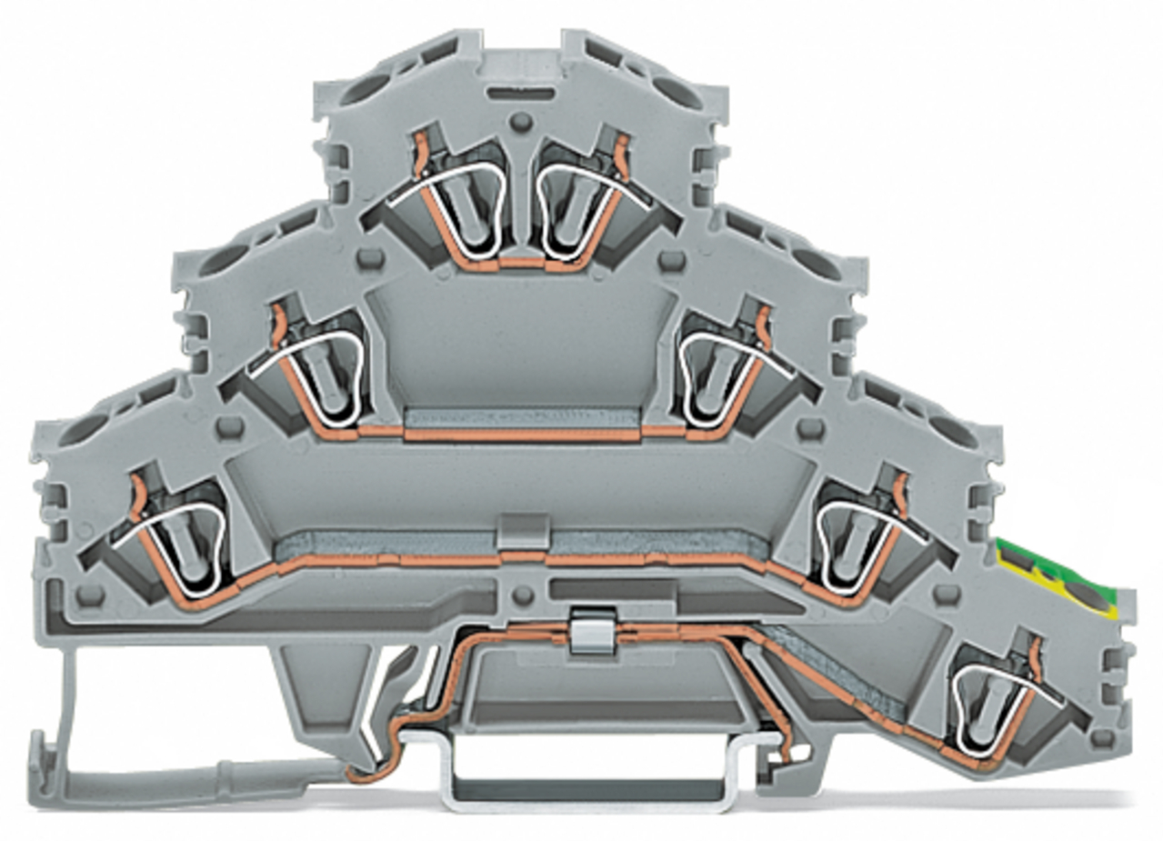 WAGO GmbH & Co. KG Vierstock-Reihenklemme L1-L2-L3-PE,für TS35 281-530