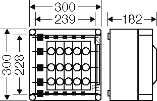 Hensel DZ-Gehäuse 5x3x63A,D02,E18 Mi 3230 - 2000622