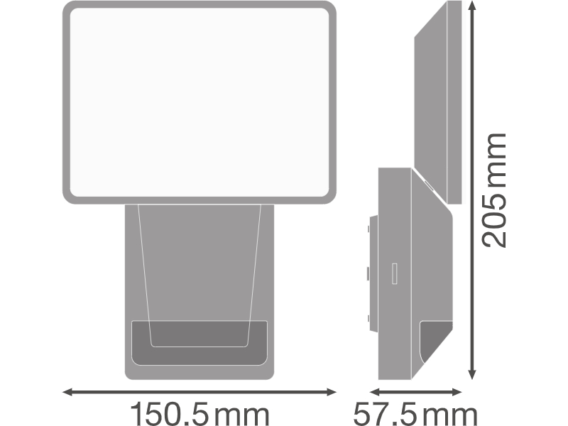 Ledvance LED decorative outdoor luminaire ENDURA PRO FLOOD SENSOR 15W 840 IP55 DG