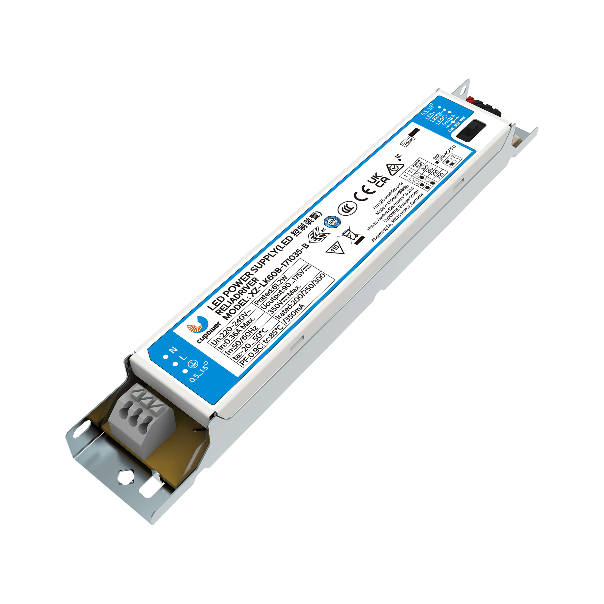 Cupower LED-Treiber XZ-LK60B-171XXX-A - 160440 Cupower LED-Treiber XZ-LK60B-171XXX-A - 160440