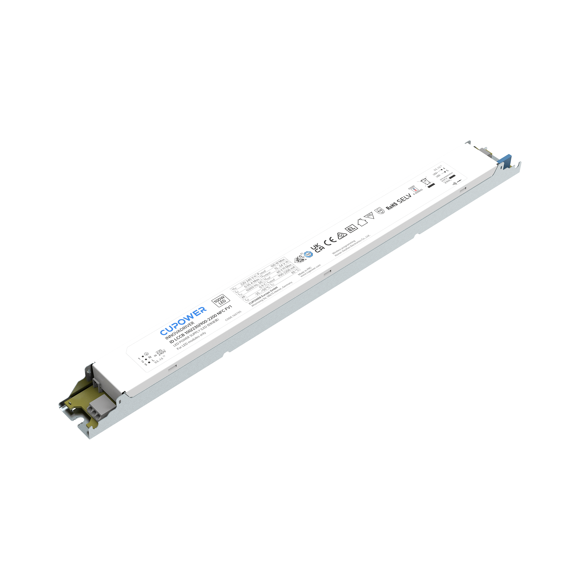 Cupower LED-Treiber ID LCCB 100/230/900-2200 NFC FV1 - 160785 Cupower LED-Treiber ID LCCB 100/230/900-2200 NFC FV1 - 160785