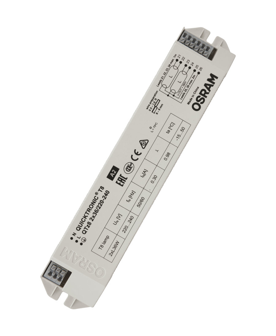 Osram electronic ballast ECG-FL OSRAM QTZ8 2X36/220-240
