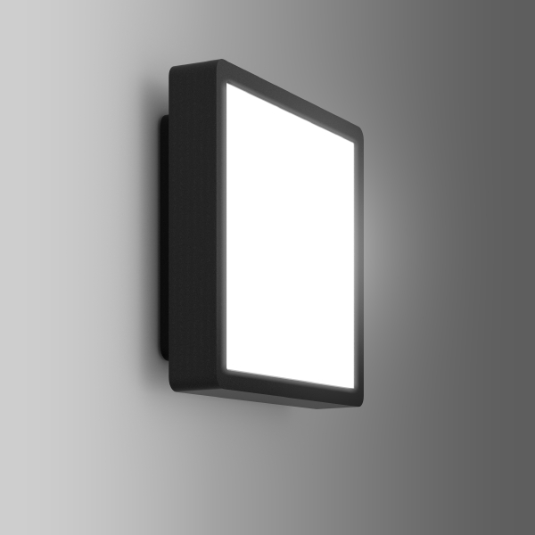 RZB HB 107 LED-Außenwandleuchte Quadrat, frontal günstig online kaufen