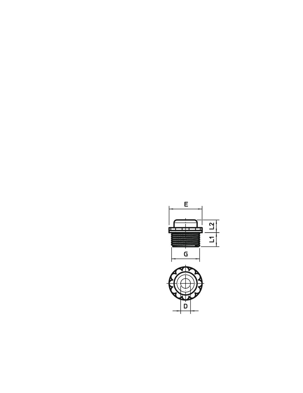 OBO Bettermann Vertr Einschraubnippel geschl. M25 PE lgr 90 GE - 2032384