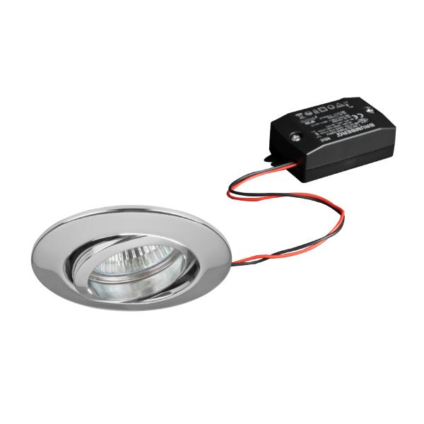 Brumberg recessed LED spotlightset, switchable, chrome, round - 38141023