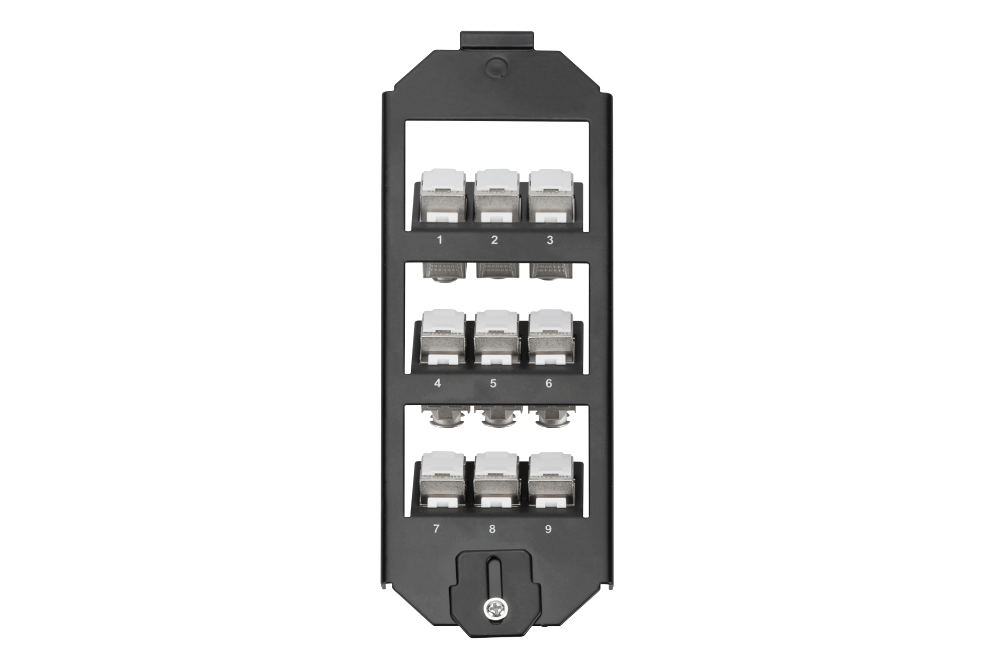DIGITUS Bodentankhalter 3-fach f.9x Keystone Module AN-25179