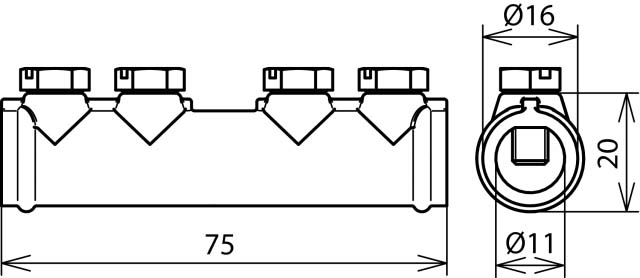 DEHN Verbindungsmuffe ZG f. Rd 7-10mm VM 7.10 SKM6X12 - 385202