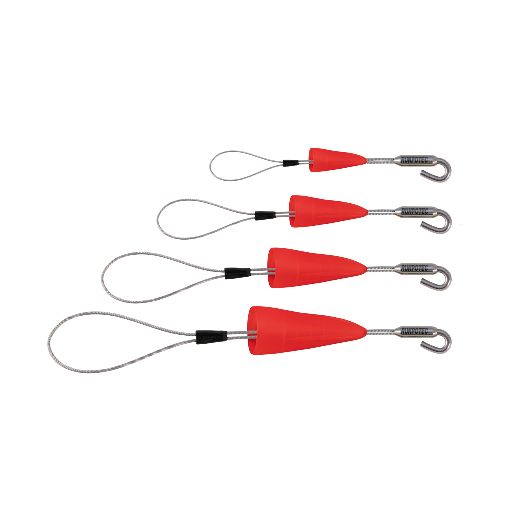 Runpotec Kabelziehschlaufe 4er-Set mit Haken 10159