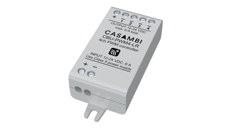 Casambi PWM Dimmer CBU-PWM4 Konstanstspannung 12/24VDC - 72/144Watt - CBU-PWM4 Casambi PWM Dimmer CBU-PWM4 Konstanstspannung 12/24VDC - 72/144Watt - CBU-PWM4