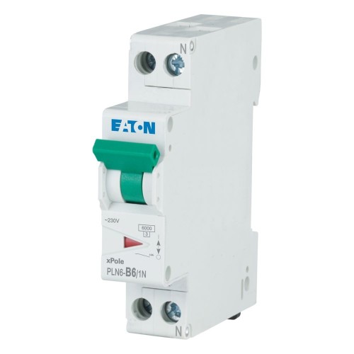 Eaton Leitungsschutzschalter 6 A, 1p+N,Steckkl. B PLN6-B6/1N-DE - 263269