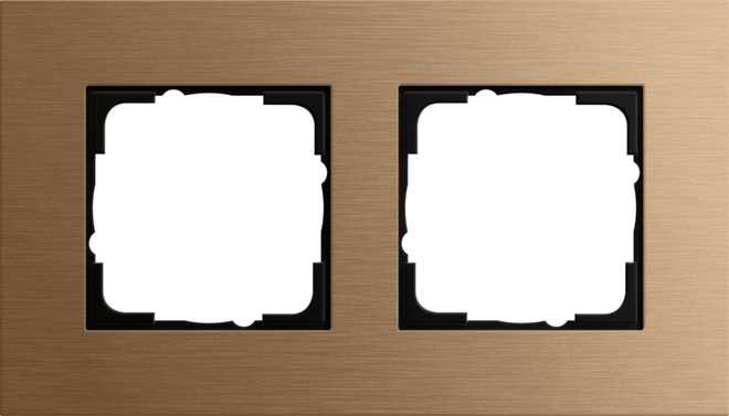 Gira Abdeckrahmen 2-fach E2 Esprit Bronze 021238 günstig online kaufen