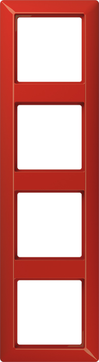 Jung Rahmen 4-fach rt waage/senkrecht AS 584 BF