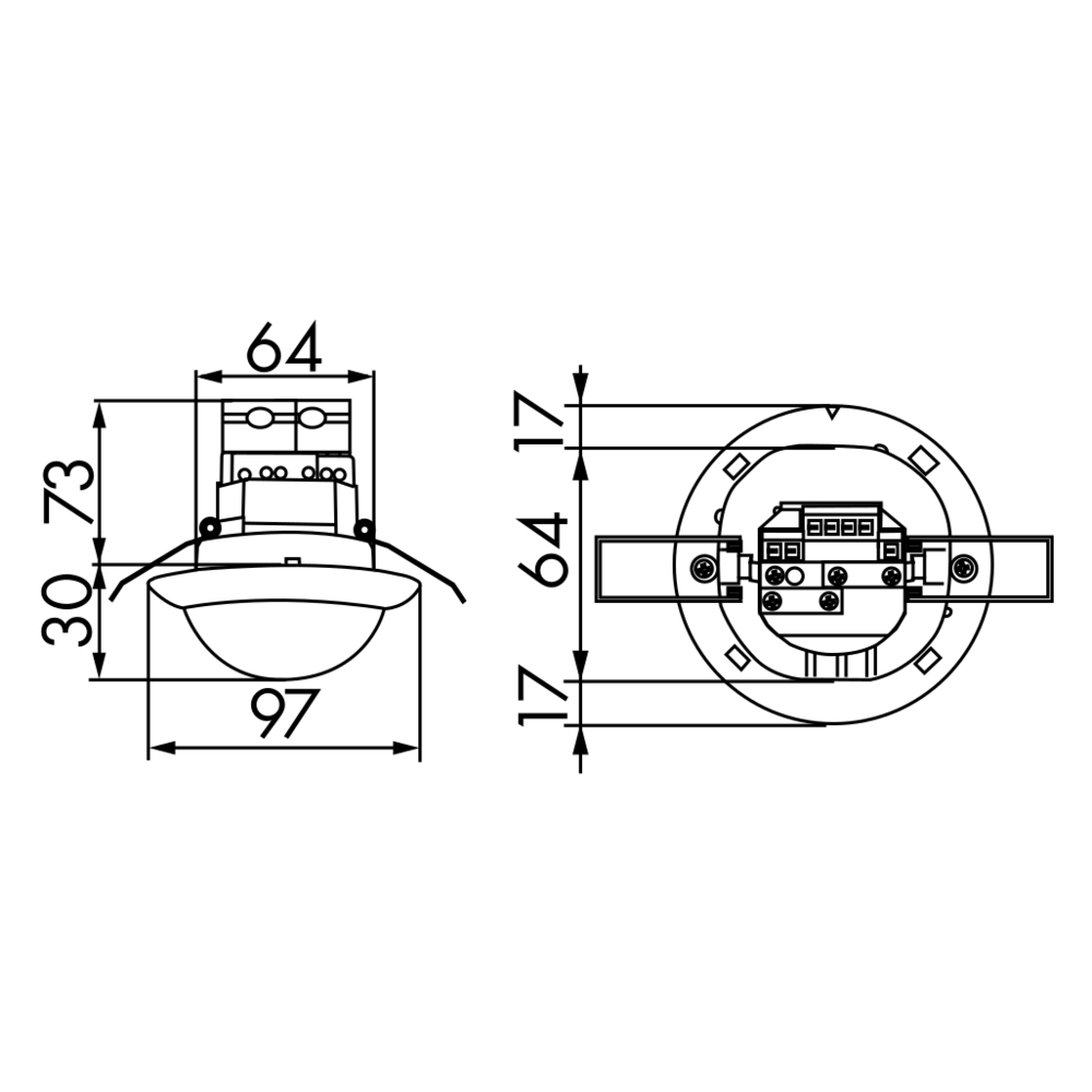 BEG Brück Electronic Präsenzmelder PD4-M-1C-DE - 92585