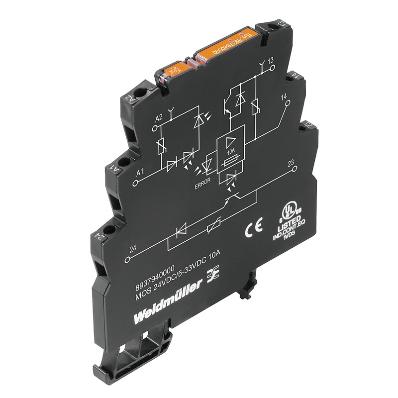 Weidmüller Solid-State-Relais 5-33VDC MOS24VDC/533VDC10A - 8937940000