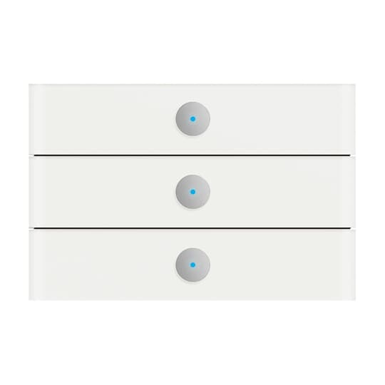 Busch-Jaeger Bedienelement 3fach, weiÃŸglas 6342-811-101
