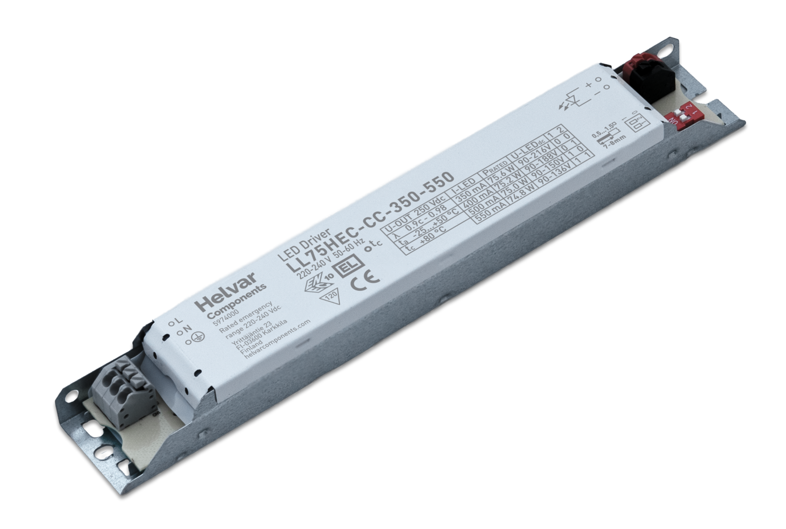 Helvar LED-Treiber LL75HEC-CC-350-550 - 5974000