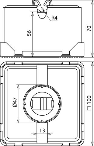 DEHN Dachleitungshalter FB f.Flachdächer 253 015 - 253015