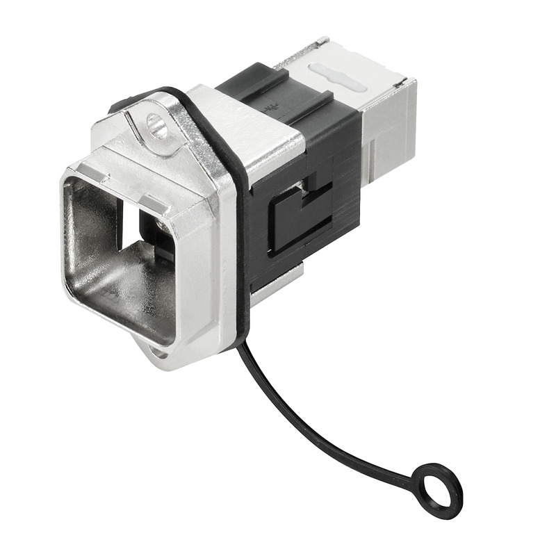Weidmüller Flansch RJ45 IP67 Cat.6A/Class EA IE-BSS-V14M-RJ45-C