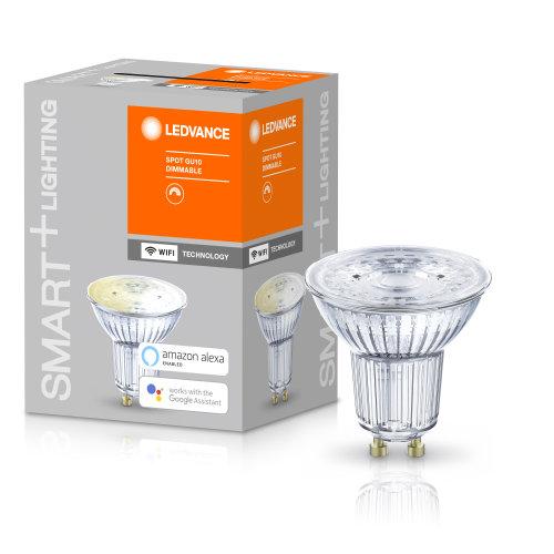 Ledvance LED-Leuchtmittel SMART+ WiFi SPOT GU10 Dimmable 50 45 ° 4.9 W/2700 K GU10 