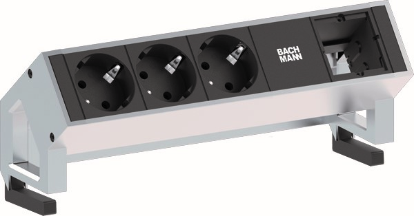 Bachmann Steckdoseneinheit 3xSchutzk.1xABD 902.400