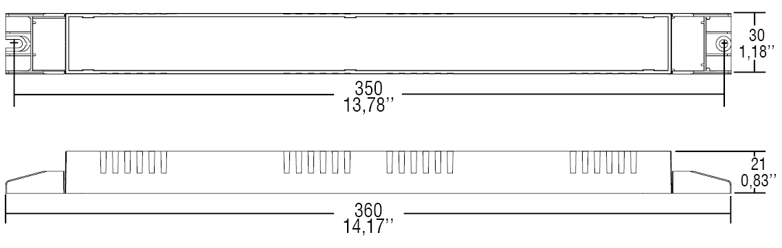 TCI T-LED 80/350 DALI SLIM 1% - 127091