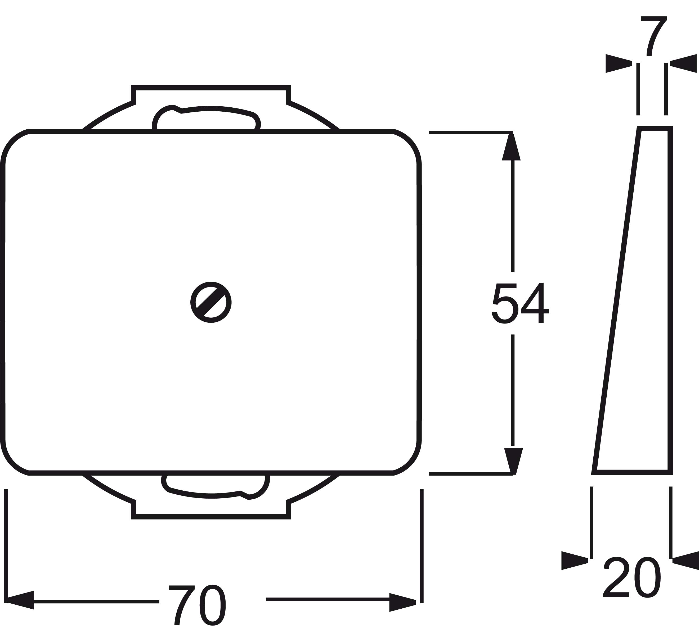 Busch-Jaeger Zentralscheibe brz Blindabdeckung 1742-21 - 2CKA001753A1431