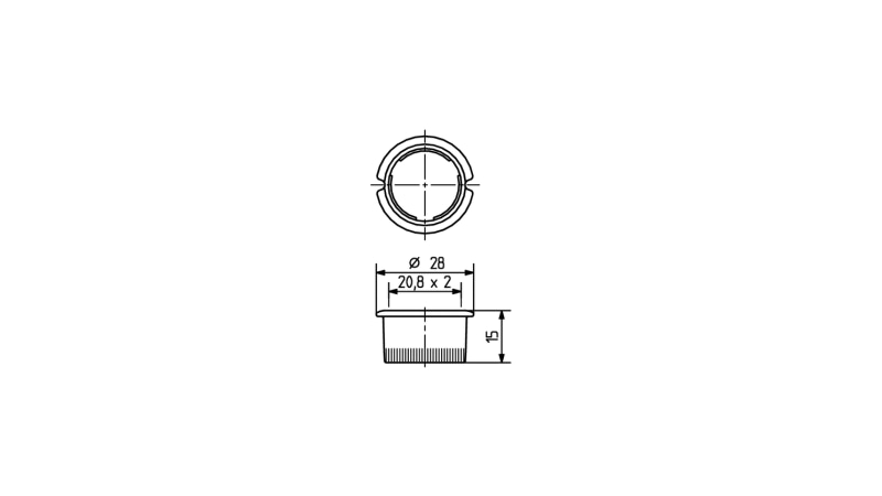 BJB Shade ring for low voltage halogen lamps - 25.904.-305.90