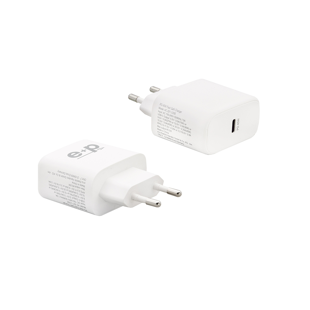 E+P Elektrik USB-C Ladegerät Smart IC-/GaN-Techn. AC 221