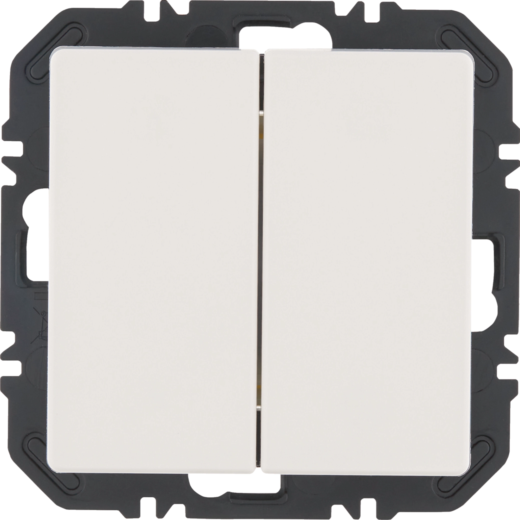 Berker Enocean Wippe 2fach Q.x, pws. samt 24126189W - 24126189W