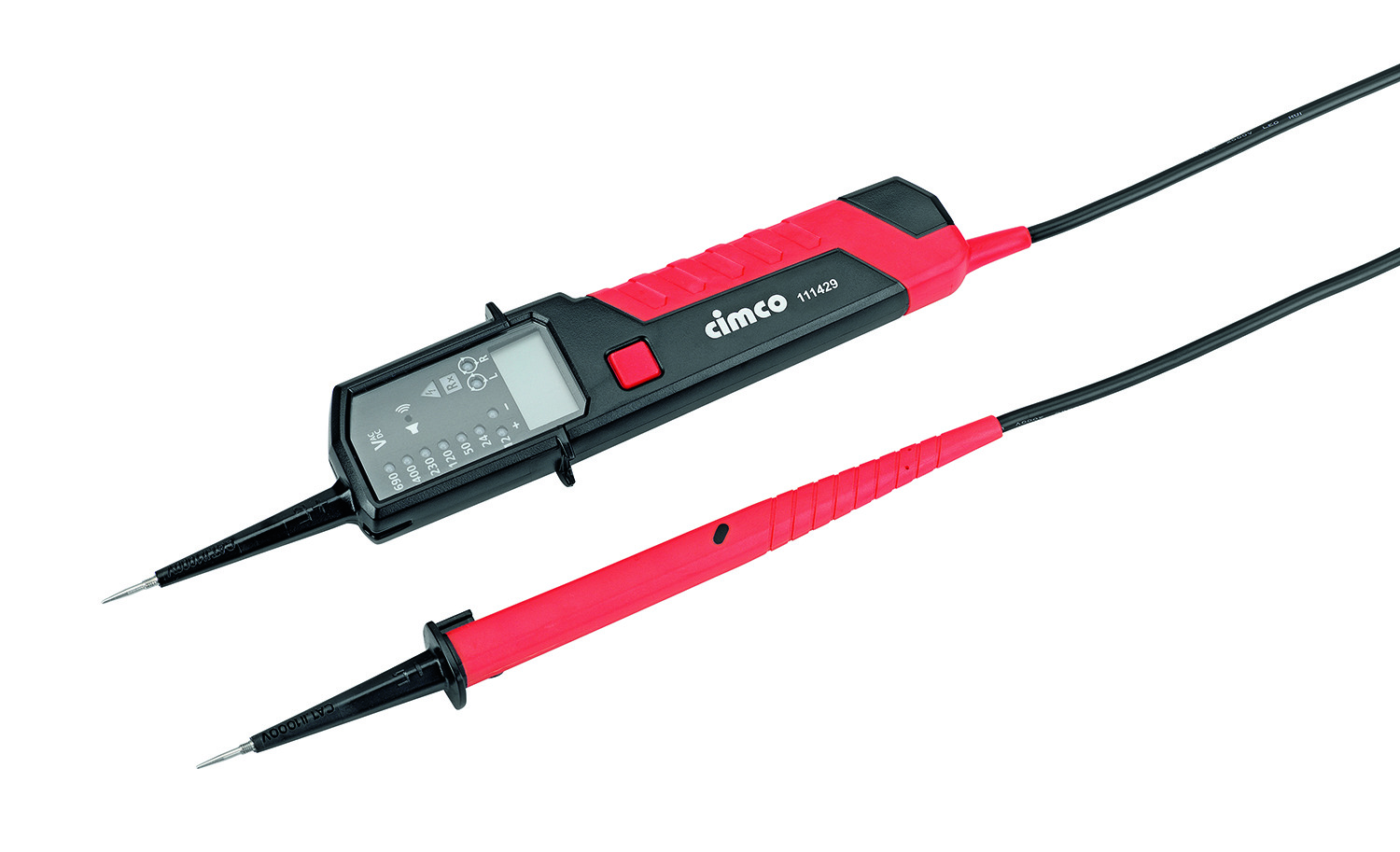 Cimco Werkzeuge AC/DC-Spannungsprüfer bis 690V m.LED+LCD 111429