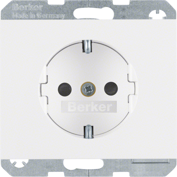 Berker SCHUKO-Steckdose pws/gl 47357009