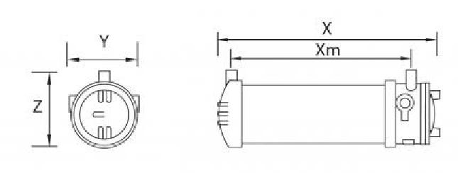 Zalux EX-LED luminaire Zone 1, 21 KRATEX NS HE 0.6 20-840 ET PC IP66 Emergency Light 3H