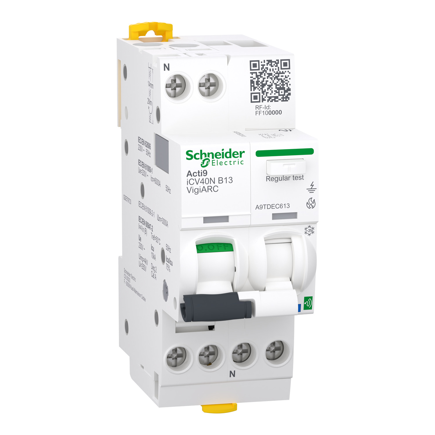 Schneider Electric Brandschutzschalter AFDD 1P+N, 13A, B A9TDEC613