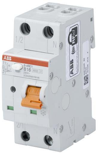 ABB Stotz S&J Brandschutzschalter B16,6kA,1P+N S-ARC1 B16 - 2CSA255901R9165 ABB Stotz S&J Brandschutzschalter B16,6kA,1P+N S-ARC1 B16 - 2CSA255901R9165