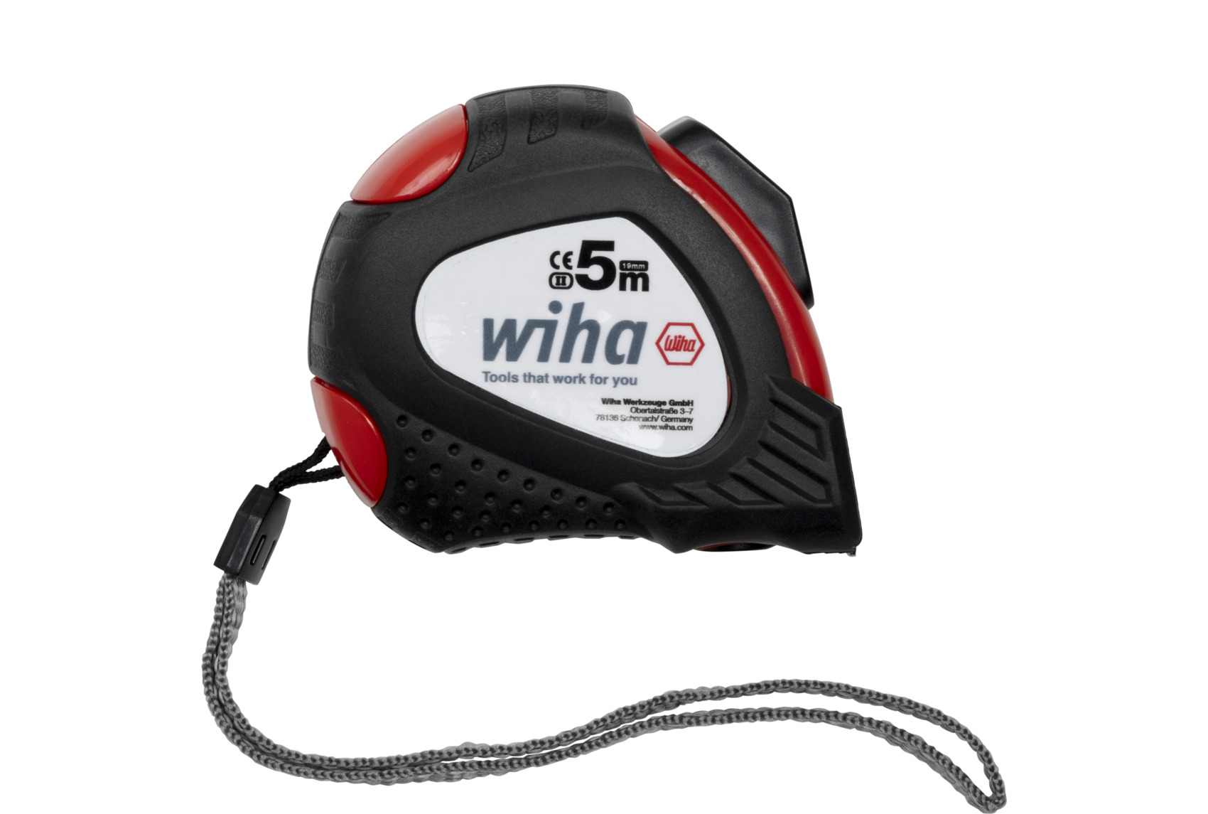 Wiha Maßband 5m mit Gürtelclip 24666