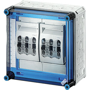 Hensel Mi-NH-Si.lasttrenn-Gehäuse 2x3xNH00, 250A 5pol. Mi 6265 - 20001284