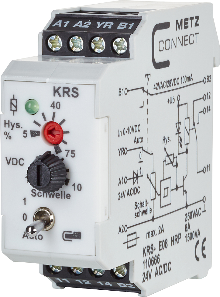 Metz Connect Schnittstellenmodul 1W KRS-E08 HRP 24ACDC - 110666