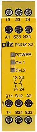 Pilz Not-Aus-Schaltgerät 24VAC/DC 2n/o PNOZ X2 #774303