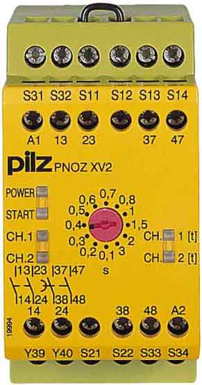 Pilz Not-Aus-Schaltgerät 3/24VDC 2n/o t PNOZ XV2 #774502 Pilz Not-Aus-Schaltgerät 3/24VDC 2n/o t PNOZ XV2 #774502