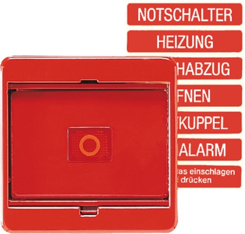 Jung Abdeckung Glasscheibe rt für Schalter/Taster 561 GL - 561GLRT