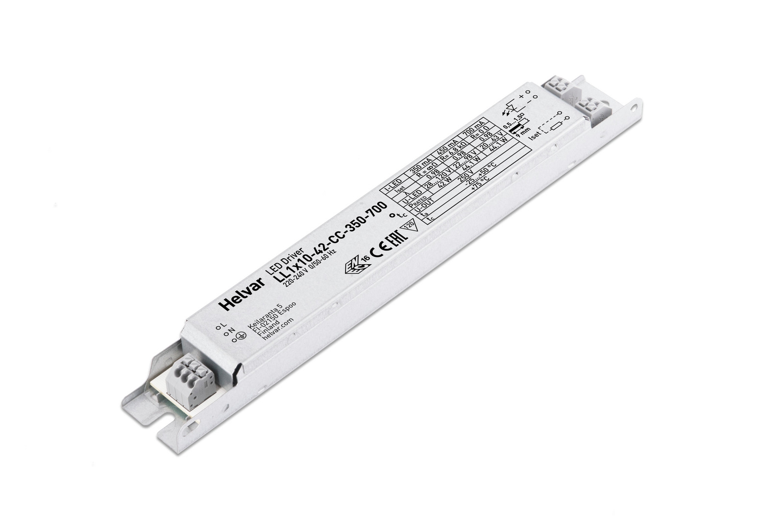 Helvar LED-Treiber LL1X10-42-E-CC 350-700 - 5722006