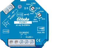 Eltako Funkaktor Dimmschalter PWM-LED,12-36VDC,4A FLD61