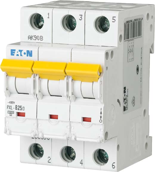 Eaton LS-Schalter PXL-C40/3 - 40A 3-polig Mit Beschriftungsfeld