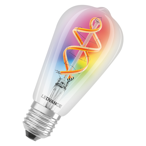 Ledvance LED-Leuchtmittel SMART+ WiFi Filament Edison RGBW 30  4.5 W/2700 K E27 