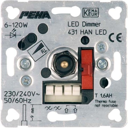 Peha Drehdimmer Unterputz LED D 431 HAN o.A. - 00260623 günstig online kaufen
