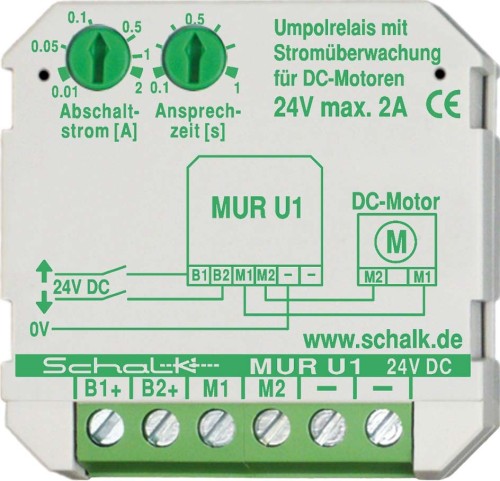 Schalk Motor-Umpolrelais 2A MUR U1 (24V DC) - MURU14