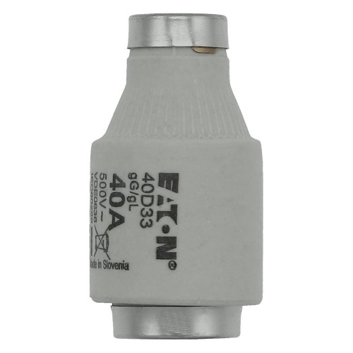 Eaton Sicherungseinsatz Nieders. 40A AC 500V 50kA FUSE D#40D33 - 40D33