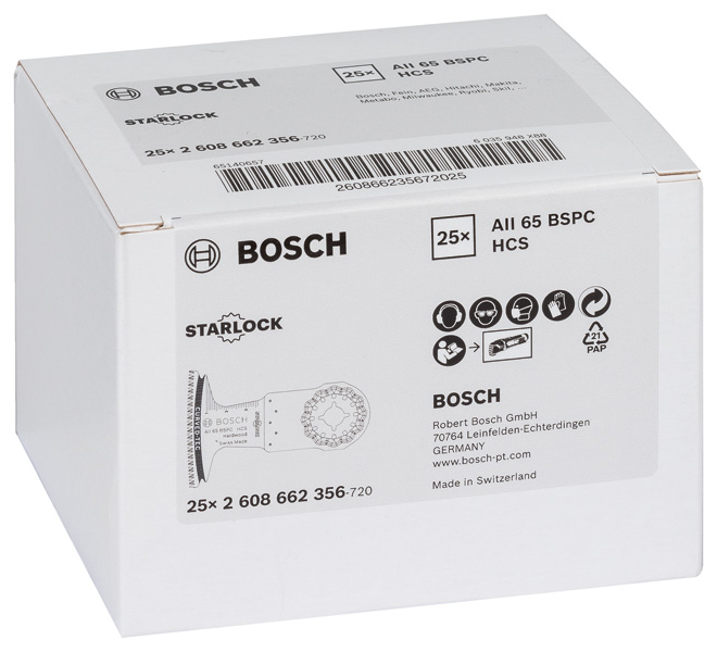 Bosch Power Tools HCS Tauchsägeblatt AII 65 BSPC Hard Wood 40 x 2608662356