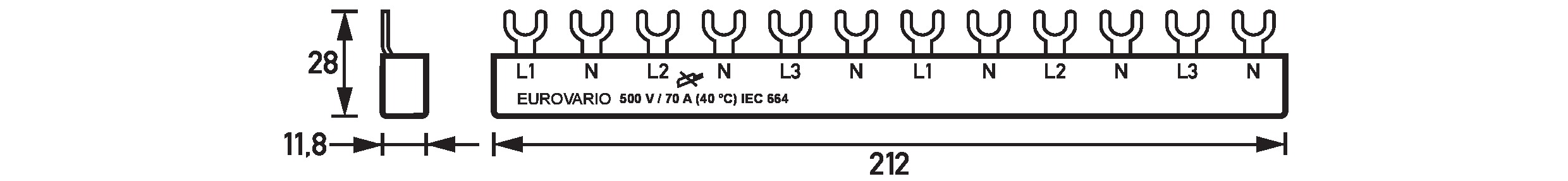 Doepke Phasenschiene EV-S G 3.1+N.12.120 - 9920182