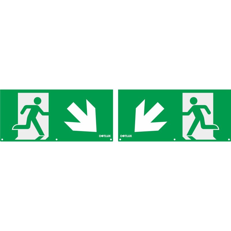 DOTLUX_Erweitertes_Piktogrammset_Pfeil_diagonal_links_und_rechts_unten__(2_Stueck)_fuer_LED-Notleuchte_EXITmulti_(Artikel_3177) DOTLUX extended pictogram set arrow diagonal left and right bottom (2 pieces) for LED emergency light EXITmulti (article 3177) - 5403